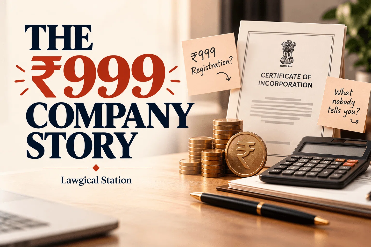 The ₹999 Company: What Nobody Tells You Before You Register, and What It Really Costs in Year One